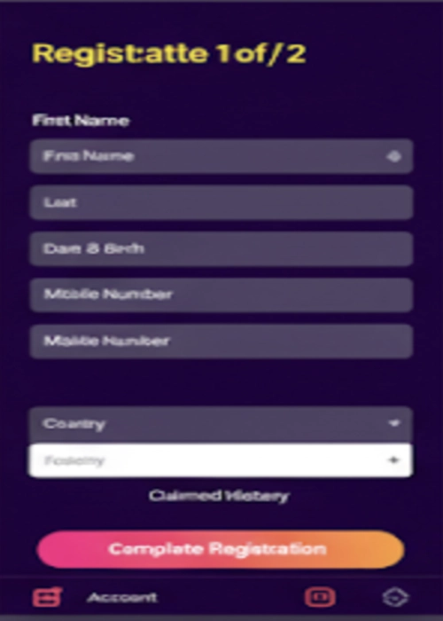 Snabb spelare registrering gränssnitt Payoutz Casino